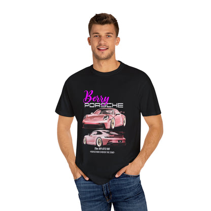 Blush and Berry Bliss - Pink Porsche Heavyweight T-Shirt