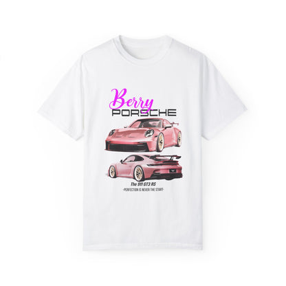 Blush and Berry Bliss - Pink Porsche Heavyweight T-Shirt