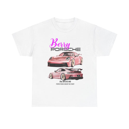 Blush and Berry Bliss: Pink Porsche Graphic Tee