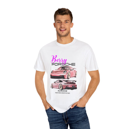 Blush and Berry Bliss - Pink Porsche Heavyweight T-Shirt