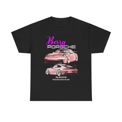 Blush and Berry Bliss: Pink Porsche Graphic Tee