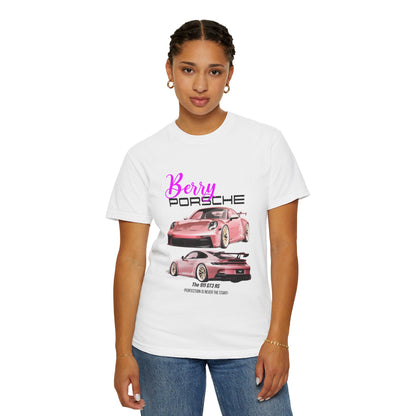 Blush and Berry Bliss - Pink Porsche Heavyweight T-Shirt